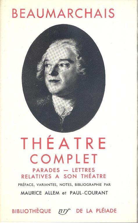 Theatre complet - Pierre-Augustin Caron de Beaumarchais - copertina