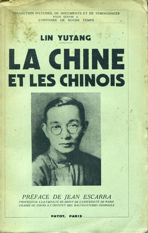 La Chine et les Chinois - Yutang Lin - copertina