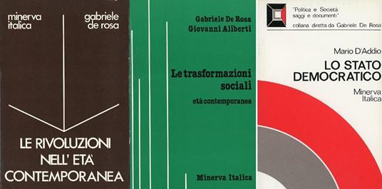 Le rivoluzioni nell'età contemporanea - Gabriele De Rosa - copertina