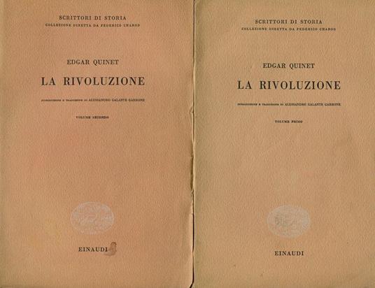 La Rivoluzione - Edgar Quinet - copertina