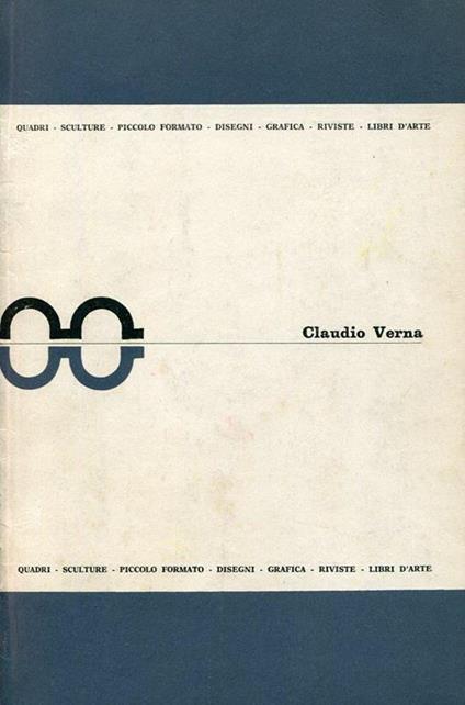 Plaquette di mostra, Roma, 28 febbraio - 15 marzo 1968 - Claudio Verna - copertina