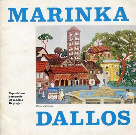 Plaquette di mostra, Roma, 29 maggio - 15 giugno 1972 - Marinka Dallos - copertina