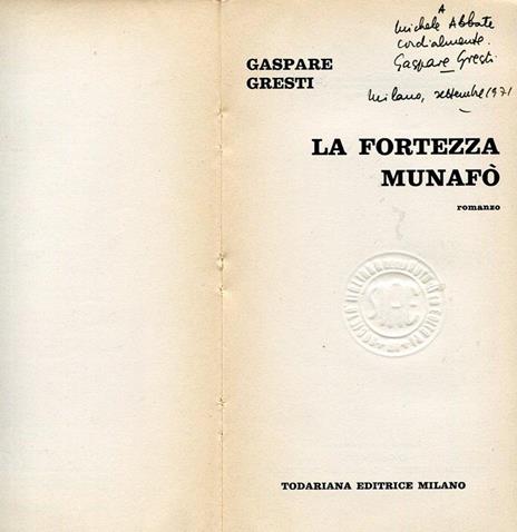 La fortezza Munafò - Gaspare Gresti - copertina