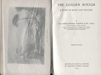 The Golden Bough. A study in magic and religion - James George Frazer - copertina