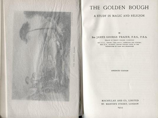 The Golden Bough. A study in magic and religion - James George Frazer - copertina