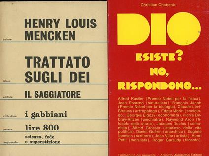 Trattato sugli dei - Henry Louis Mencken - copertina