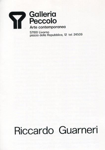 Riccardo Guarneri - copertina