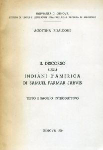 Il discorso sugli indiani d'America di Samuel Farmer Jarvis - copertina