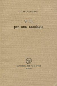 Studi per una antologia - Mario Costanzo - copertina