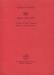 Se. Diario 1965-1975 - Giovanna Giubelli - copertina