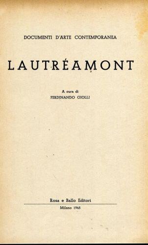 Lautréamont - copertina