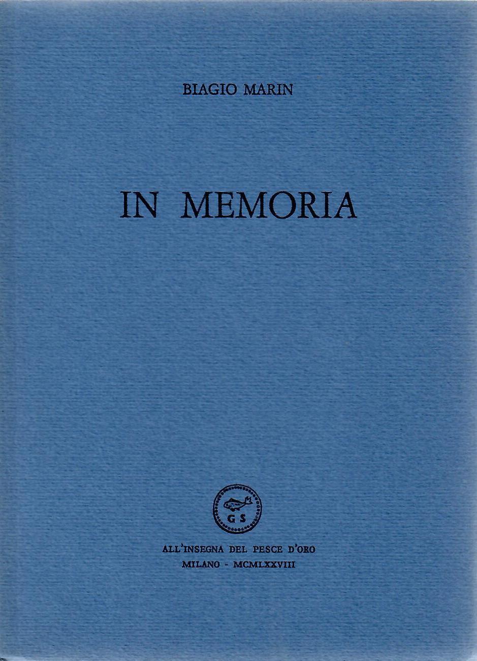 In memoria di Guido Serena che ha rinunciato a vivere il giorno 11 novembre 1977