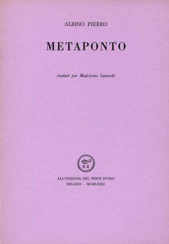 Metaponto - Albino Pierro - copertina