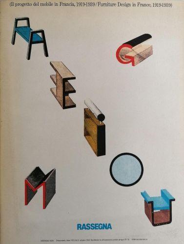 Rassegna. (Il progetto del mobile in Francia, 1919-1939/ Furniture Design in France, 1919-1939). Anno VIII, 26/2 - giugno - copertina