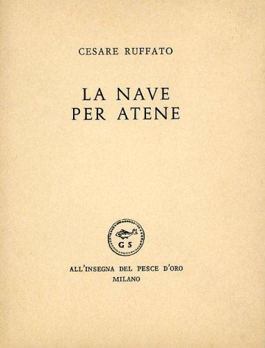 La nave per Atene - Cesare Ruffato - copertina