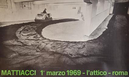 Mattiacci 1° Marzo 1969 L'Attico. Poster originale - Eliseo Mattiacci - copertina