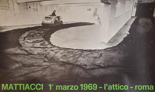 Mattiacci 1° Marzo 1969 L'Attico. Poster originale - Eliseo Mattiacci - copertina