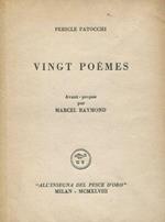 Vingt poemes. Avant-propos par Marcel-Raymond