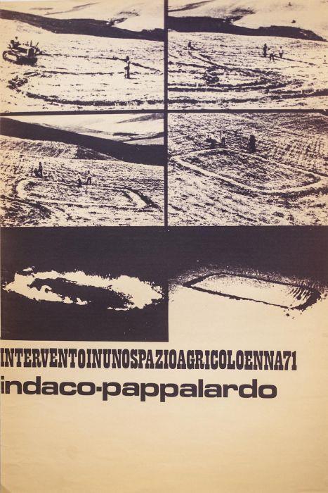 Indaco Pappalardo. Intervento in uno spazio agricolo. Enna 71. Poster - Enzo Pappalardo - copertina