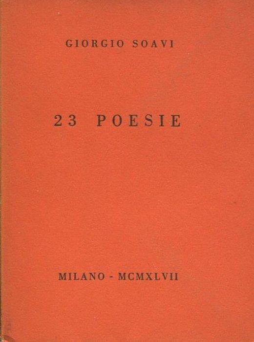 23 poesie - Giorgio Soavi - copertina