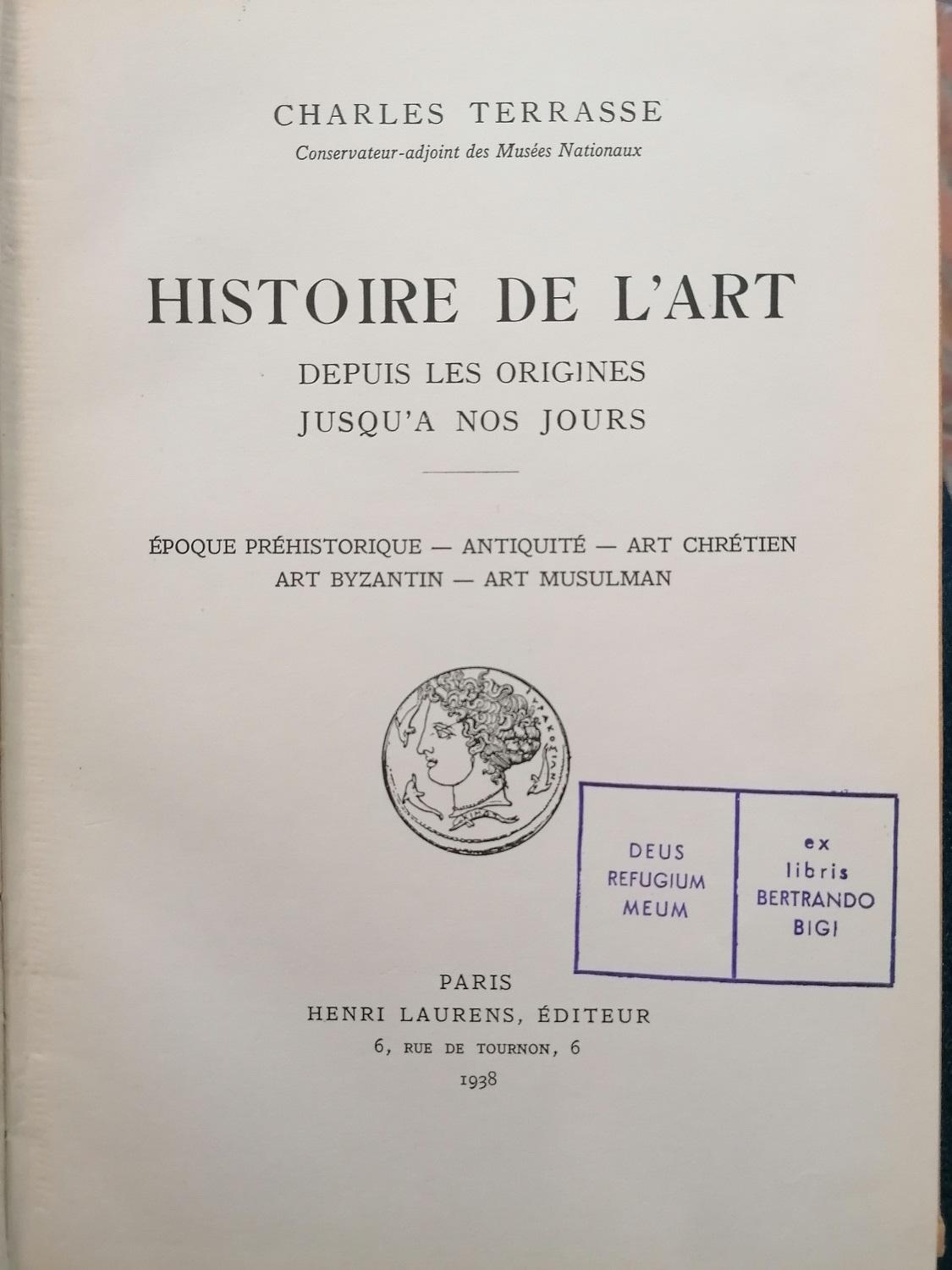 Histoire de l'art. Depuis les origines jusqu'a nos jours