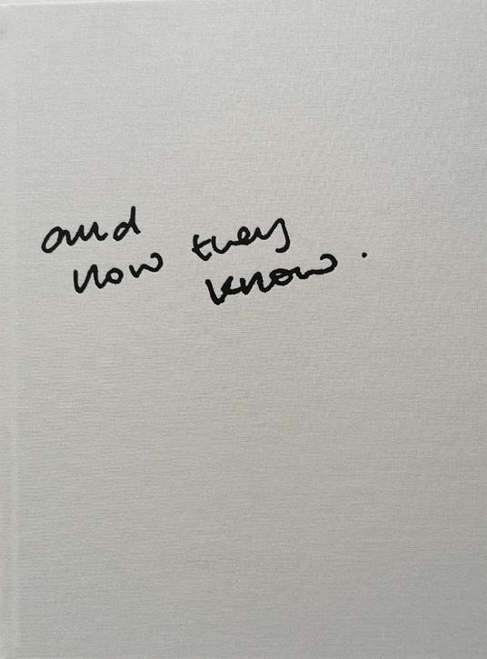 And now they know - copertina