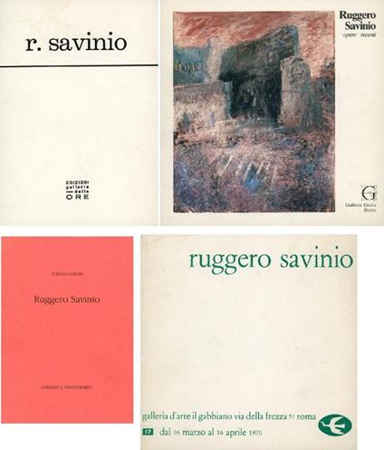 Ruggero Savinio, Galleria delle Ore, 1968 - Ruggero Savinio - copertina