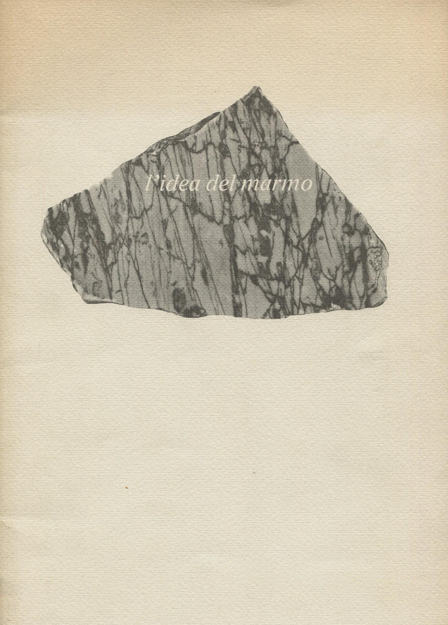 L' idea del marmo