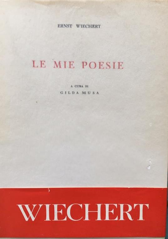 Le mie poesie - Ernst Wiechert - copertina