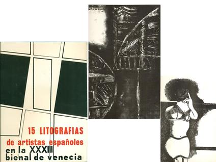 15 litografias de artistas espanoles en la XXXIII Bienal de Venecia - copertina