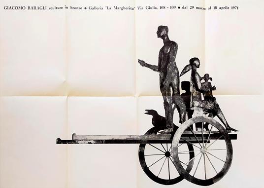 Giacomo Baragli. Galleria La Margherita 1971 - copertina
