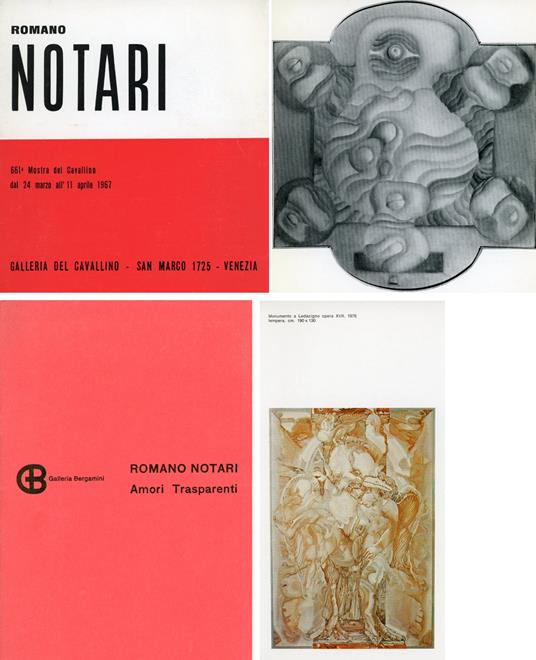 Romano Notari. Galleria del Cavallino 1967 - copertina