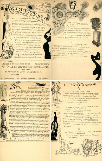 Cycle systématique de conférences sur les plus récentes positions du surréalisme - André Breton - copertina