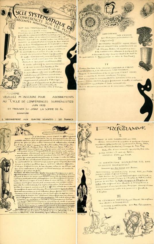 Cycle systématique de conférences sur les plus récentes positions du surréalisme - André Breton - copertina