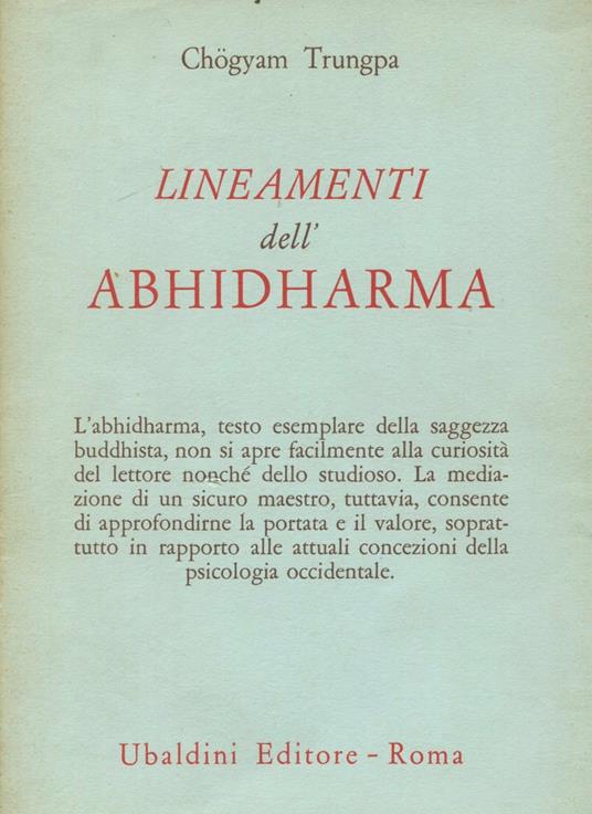 Lineamenti dell'Abhidharma - Trungpa Chögyam - copertina