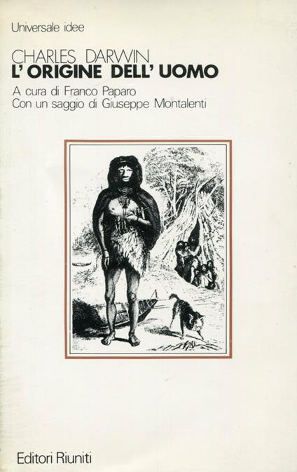 L' origine dell'uomo - Charles Darwin - copertina