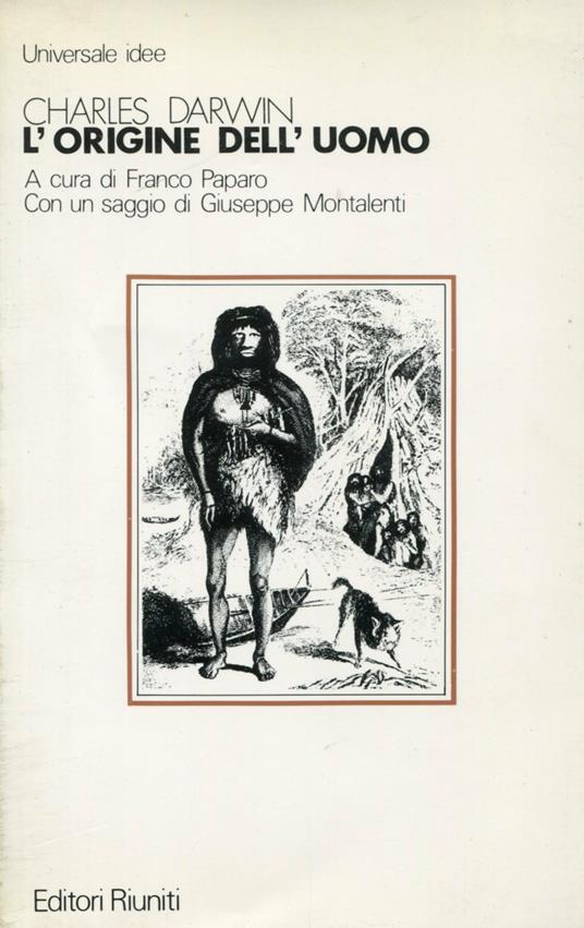 L' origine dell'uomo - Charles Darwin - copertina