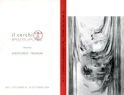 Giancarlo Franchi. Galleria Il Cerchio 1964 - copertina