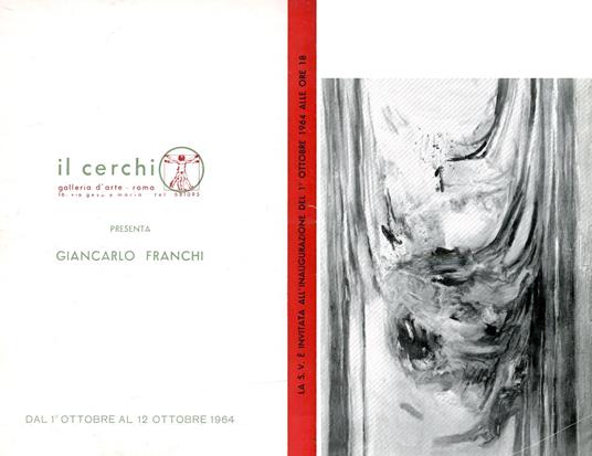 Giancarlo Franchi. Galleria Il Cerchio 1964 - copertina