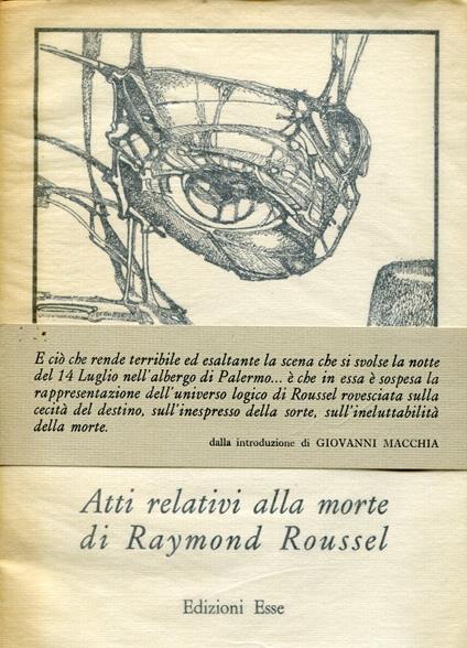 Atti relativi alla morte di Raymond Roussel - Leonardo Sciascia - copertina