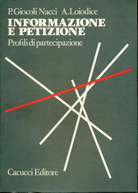 Informazione e petizione - copertina
