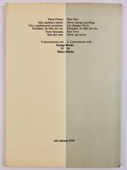 Exit 8. Parte prima: Mai cambiare niente. Che i cambiamenti accadano - copertina