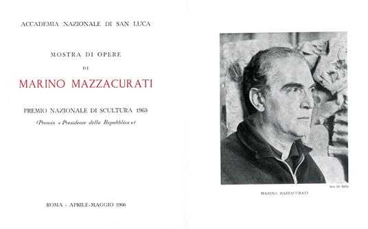 Mostra di opere di Marino Mazzacurati - Marino Mazzacurati - copertina
