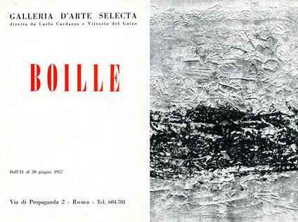 Luigi Boille. Galleria Selecta1957 - Luigi Boille - copertina
