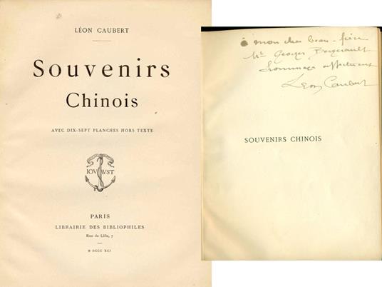 Souvenirs chinois - copertina