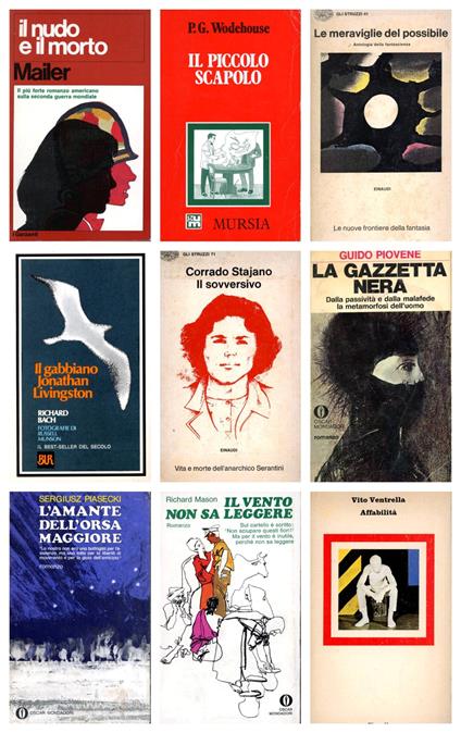9 romanzi italiani e stranieri - copertina