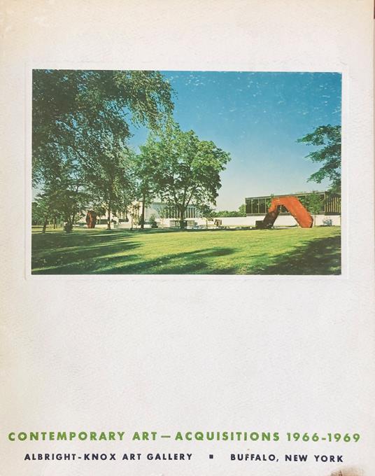 Albright-Knox Art Gallery. Contemporary Art - Acquisitions 1966-1969 - copertina