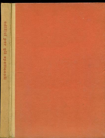 Edifici per gli spettacoli - copertina