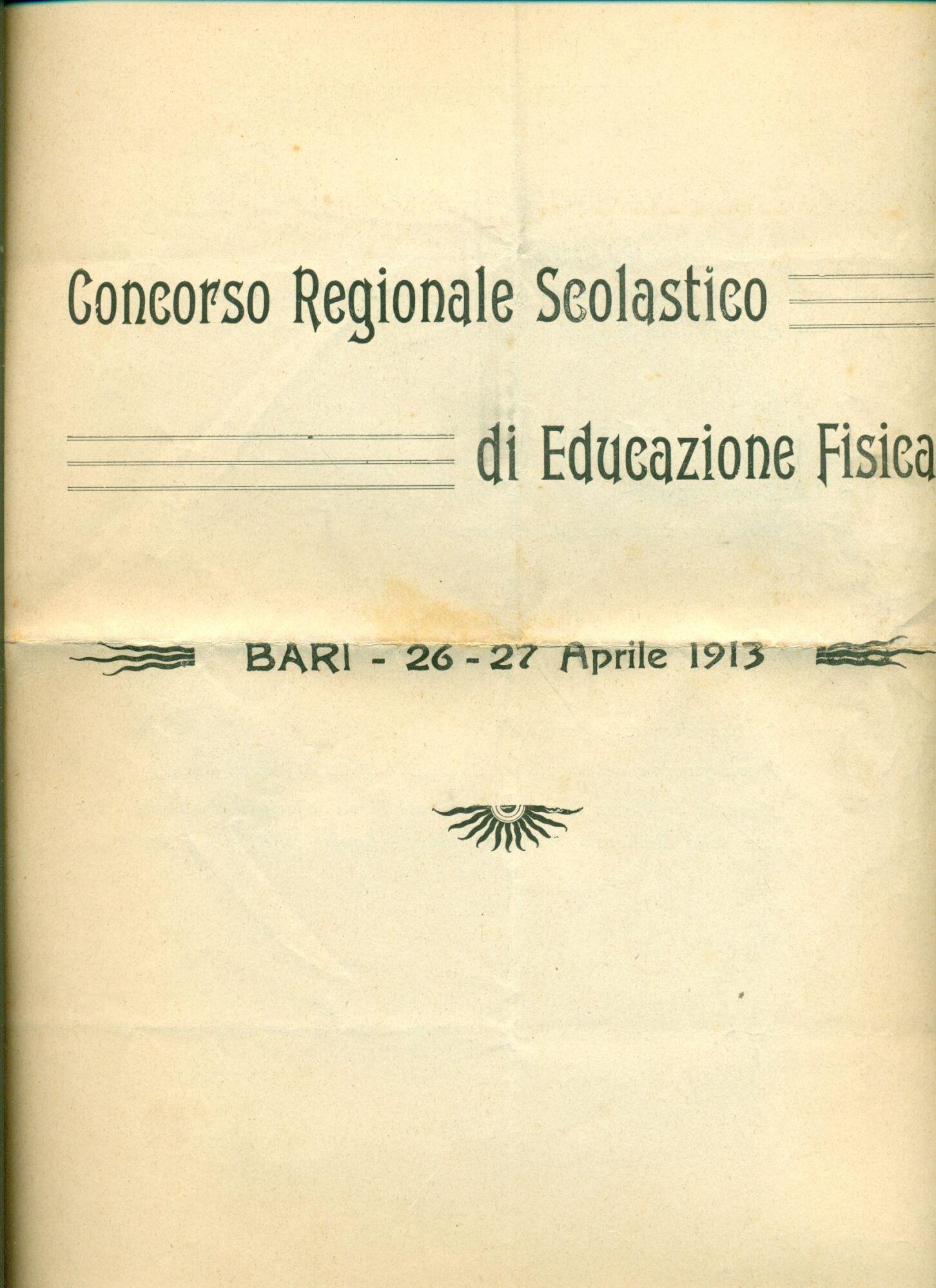 Elenco dei libri di testo adottati in alcune scuole baresi, anno scolastico 1912-1913