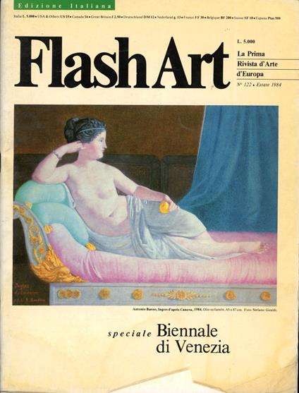 Flash Art. Estate 1984, N. 122 - copertina
